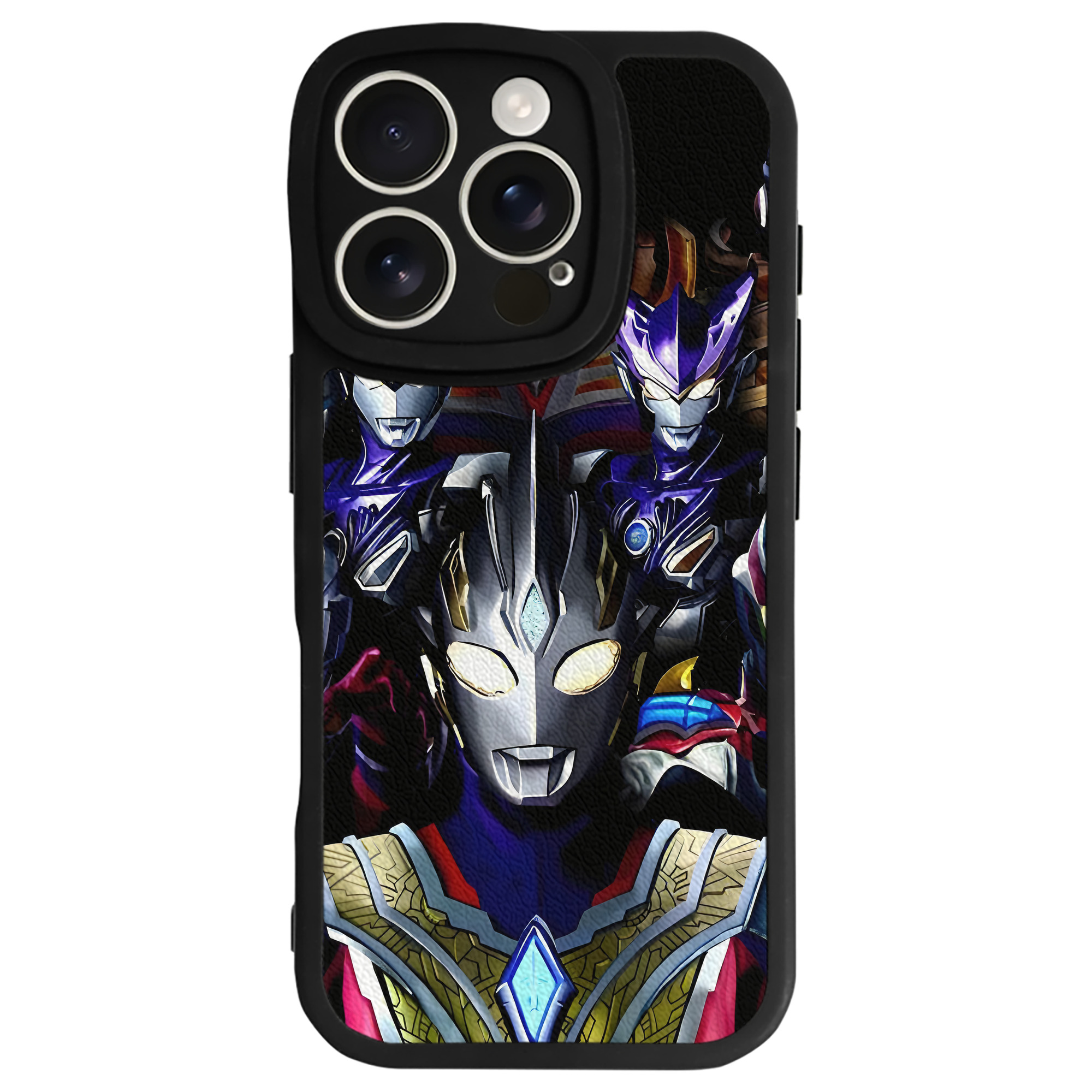 （画像用） ウルトラマン Ultraman 【iPhone 16シリーズ対応】シリコンスマホケース（レザー調） 材質：シリコン
